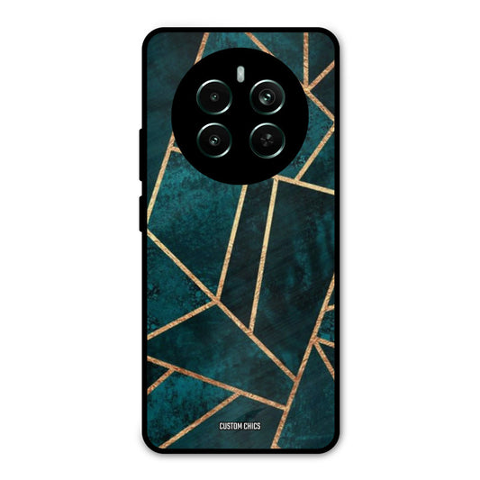 Green Gold Angle Realme 12 Plus Mobile Back Cover - Aesthetic PrintShield Case
