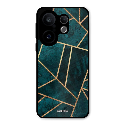 Green Gold Angle Vivo X200 FE Mobile Back Cover - Aesthetic PrintShield Case