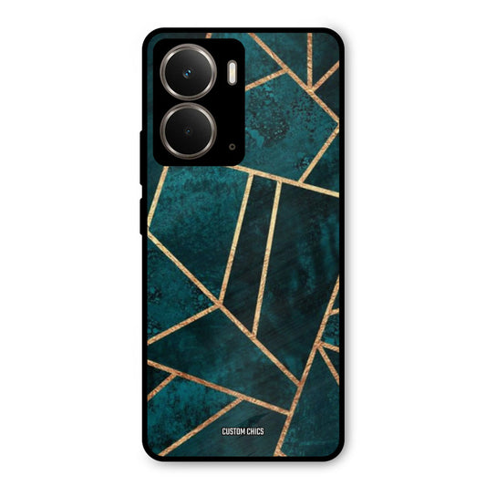 Green Gold Angle Realme P3 Mobile Back Cover - Aesthetic PrintShield Case
