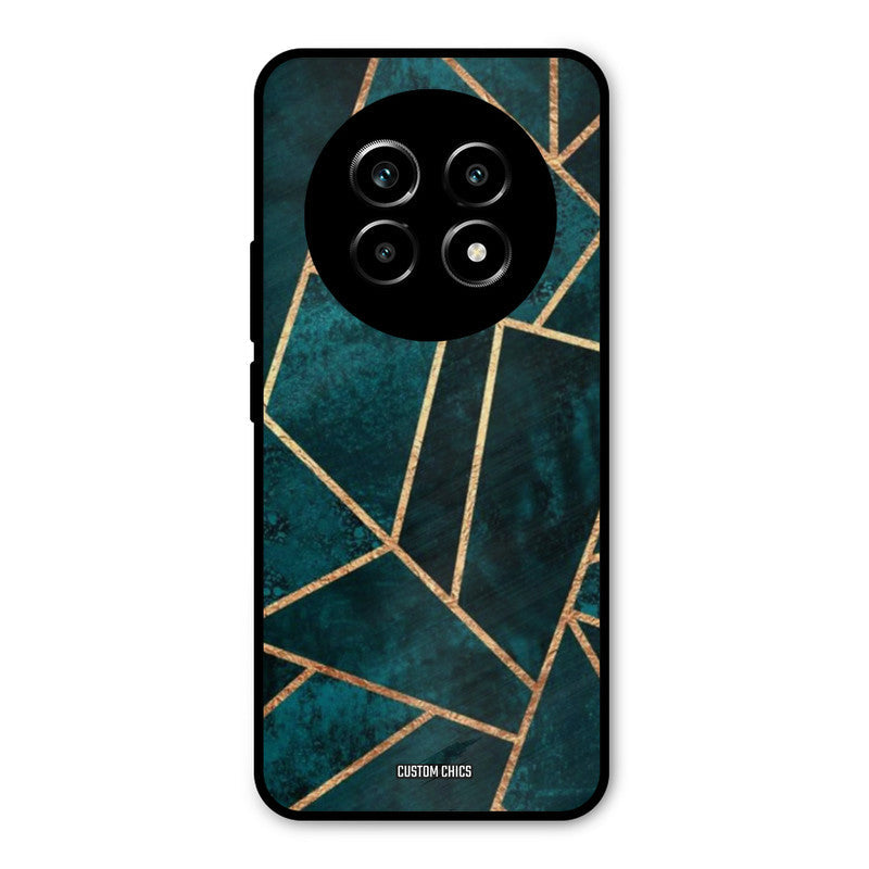Green Gold Angle Realme 14 Pro lite Mobile Back Cover - Aesthetic PrintShield Case