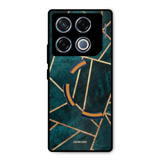 Green Gold Angle Infinix GT 20 Pro Mobile Back Cover - Aesthetic PrintShield Case