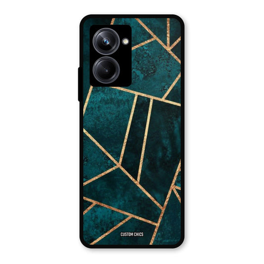 Green Gold Angle Realme 10 Pro Mobile Back Cover - Aesthetic PrintShield Case