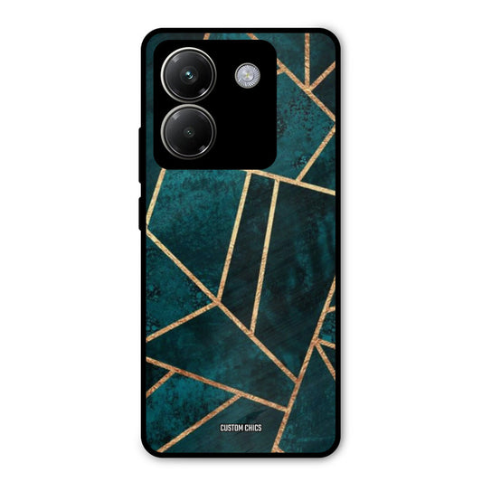 Green Gold Angle Poco M7 Pro Mobile Back Cover - Aesthetic PrintShield Case