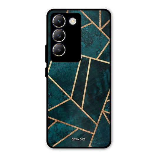 Green Gold Angle Vivo Y200e Mobile Back Cover - Aesthetic PrintShield Case
