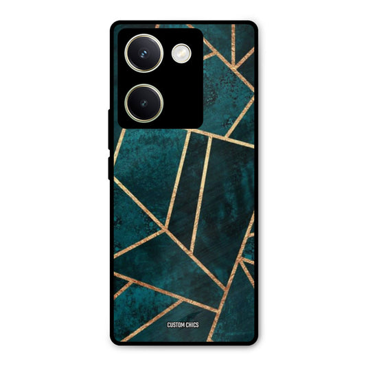 Green Gold Angle Vivo Y200 Pro Mobile Back Cover - Aesthetic PrintShield Case