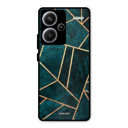 Green Gold Angle Redmi Note 13 Pro Plus Mobile Back Cover - Aesthetic PrintShield Case
