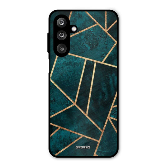 Green Gold Angle Samsung Galaxy M36 Mobile Back Cover - Aesthetic PrintShield Case