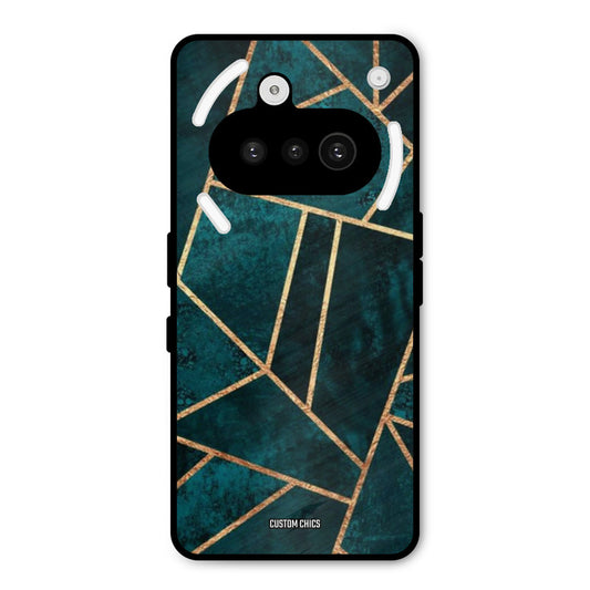 Green Gold Angle Nothing Phone 3A Mobile Back Cover - Aesthetic PrintShield Case