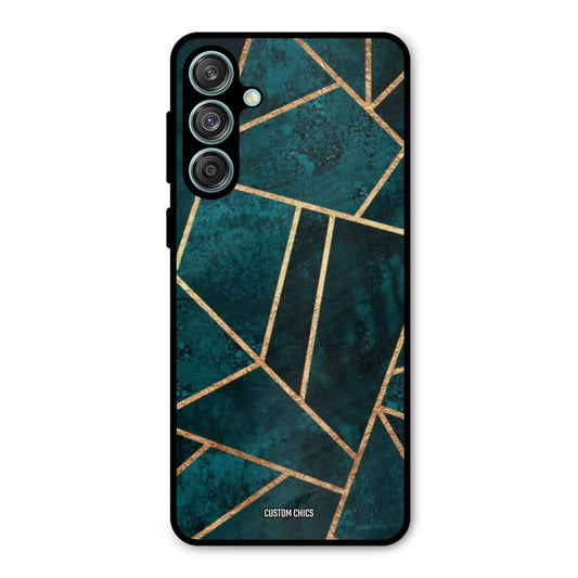 Green Gold Angle Samsung Galaxy M55 5G Mobile Back Cover - Aesthetic PrintShield Case