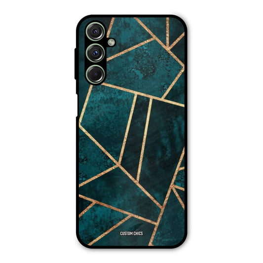 Green Gold Angle Samsung Galaxy M34 Mobile Back Cover - Aesthetic PrintShield Case