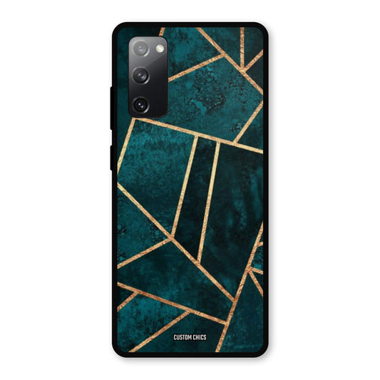 Green Gold Angle Samsung Galaxy S20 FE 5G Mobile Back Cover - Aesthetic PrintShield Case