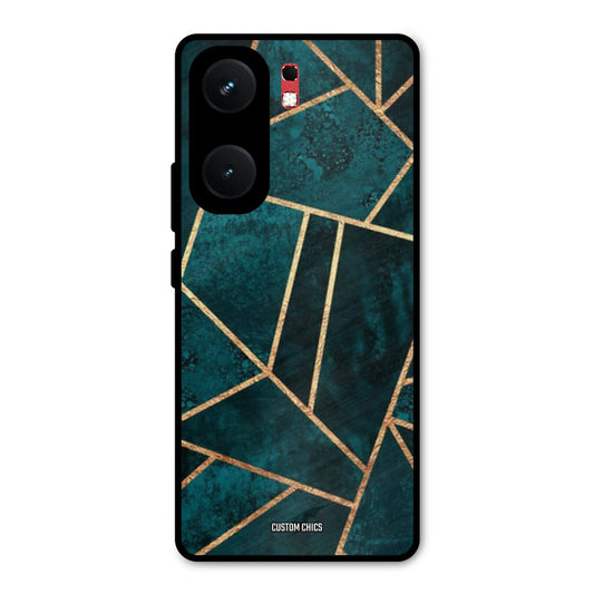 Green Gold Angle iQOO Neo 9 Pro Mobile Back Cover - Aesthetic PrintShield Case
