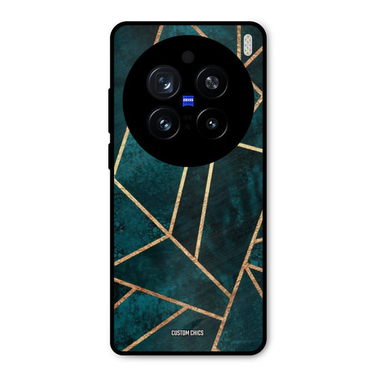 Green Gold Angle Vivo X200 Pro Mobile Back Cover - Aesthetic PrintShield Case