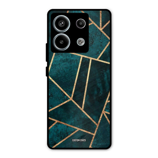 Green Gold Angle Redmi Note 13 Pro 5G Mobile Back Cover - Aesthetic PrintShield Case