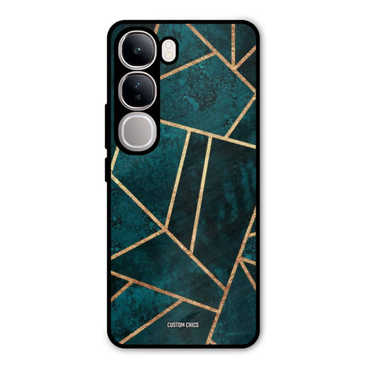 Green Gold Angle Vivo Y300 Mobile Back Cover - Aesthetic PrintShield Case