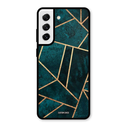 Green Gold Angle Samsung Galaxy S21 FE 5G Mobile Back Cover - Aesthetic PrintShield Case