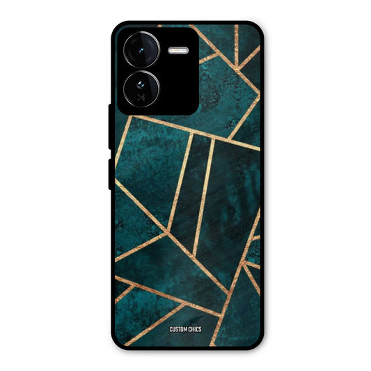 Green Gold Angle iQOO Z9 Mobile Back Cover - Aesthetic PrintShield Case