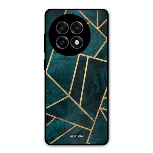 Green Gold Angle OnePlus 13R Mobile Back Cover - Aesthetic PrintShield Case
