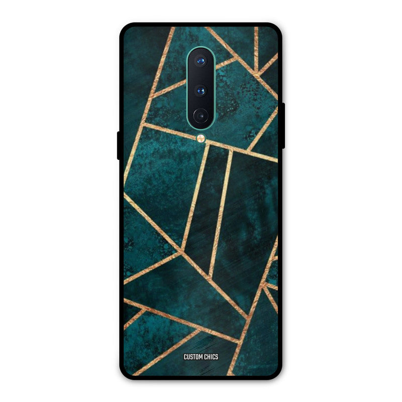 Green Gold Angle Oneplus 8 Mobile Back Cover - Aesthetic PrintShield Case