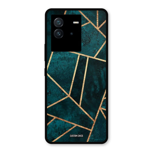 Green Gold Angle iQoo Neo 6 Mobile Back Cover - Aesthetic PrintShield Case