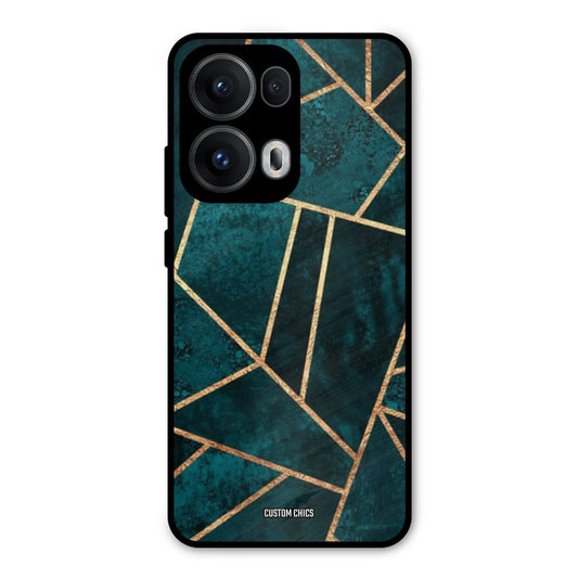 Green Gold Angle Oppo Reno 13 Pro 5G Mobile Back Cover - Aesthetic PrintShield Case