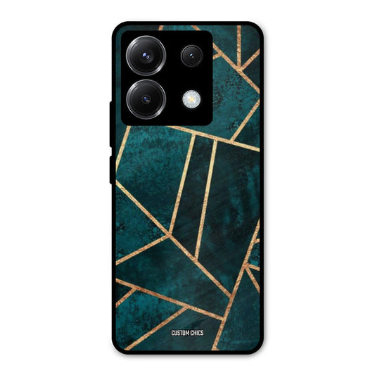 Green Gold Angle Poco X6 Mobile Back Cover - Aesthetic PrintShield Case