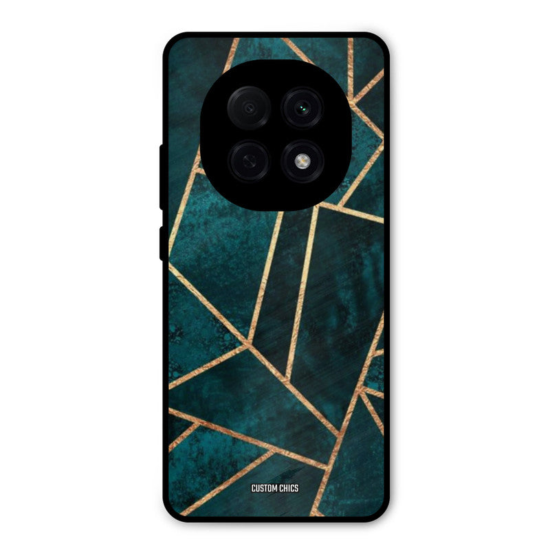 Green Gold Angle Oppo F29 Pro Mobile Back Cover - Aesthetic PrintShield Case