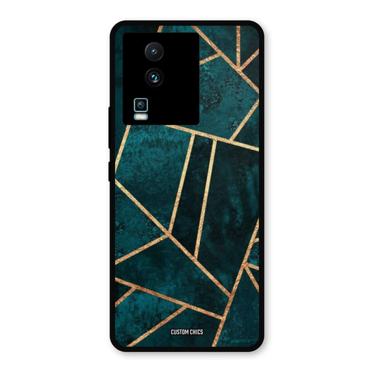 Green Gold Angle IQOO Neo 7 Pro Mobile Back Cover - Aesthetic PrintShield Case