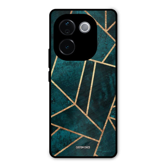 Green Gold Angle Vivo T3 Pro Mobile Back Cover - Aesthetic PrintShield Case
