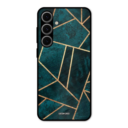 Green Gold Angle Samsung Galaxy S24 FE Mobile Back Cover - Aesthetic PrintShield Case