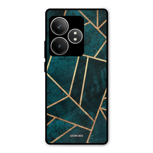 Green Gold Angle Realme GT 6T Mobile Back Cover - Aesthetic PrintShield Case