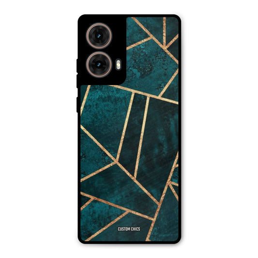 Green Gold Angle Moto G85 Mobile Back Cover - Aesthetic PrintShield Case