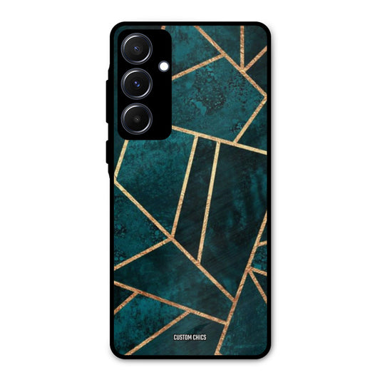 Green Gold Angle Samsung Galaxy A55 5G Mobile Back Cover - Aesthetic PrintShield Case