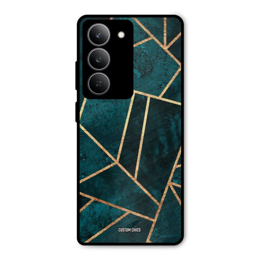 Green Gold Angle Realme 14x Mobile Back Cover - Aesthetic PrintShield Case