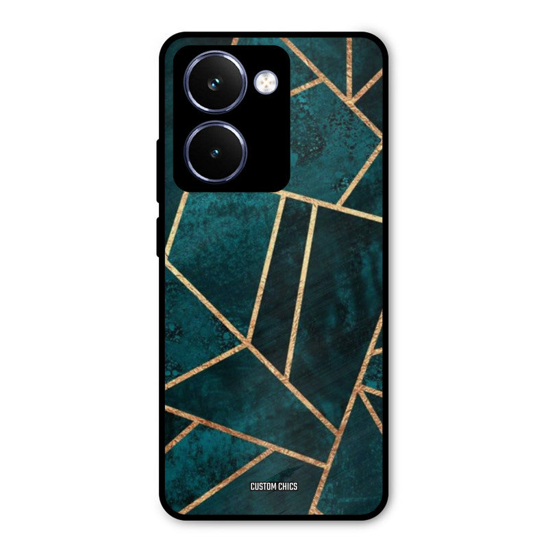 Green Gold Angle Realme P3 Ultra Mobile Back Cover - Aesthetic PrintShield Case