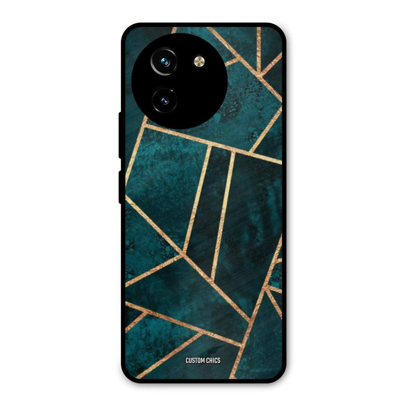 Green Gold Angle Vivo Y200i Mobile Back Cover - Aesthetic PrintShield Case