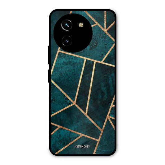 Green Gold Angle Vivo Y200i Mobile Back Cover - Aesthetic PrintShield Case
