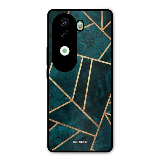 Green Gold Angle iQOO Z9s Mobile Back Cover - Aesthetic PrintShield Case