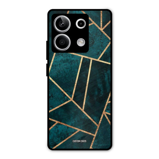Green Gold Angle Redmi Note 13 5G Mobile Back Cover - Aesthetic PrintShield Case