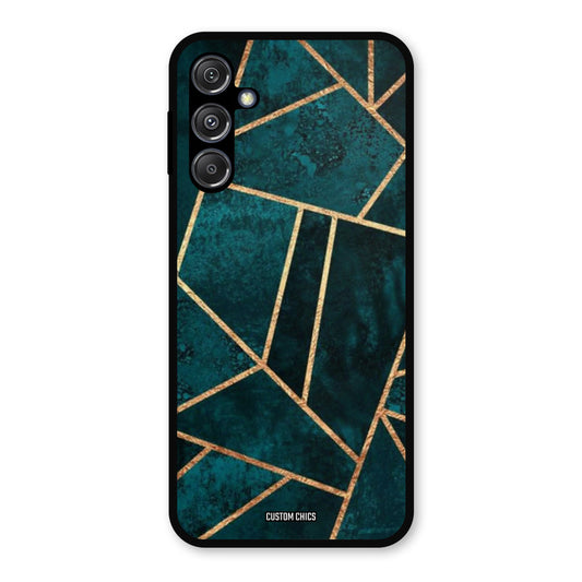 Green Gold Angle Samsung Galaxy M34 5G Mobile Back Cover - Aesthetic PrintShield Case