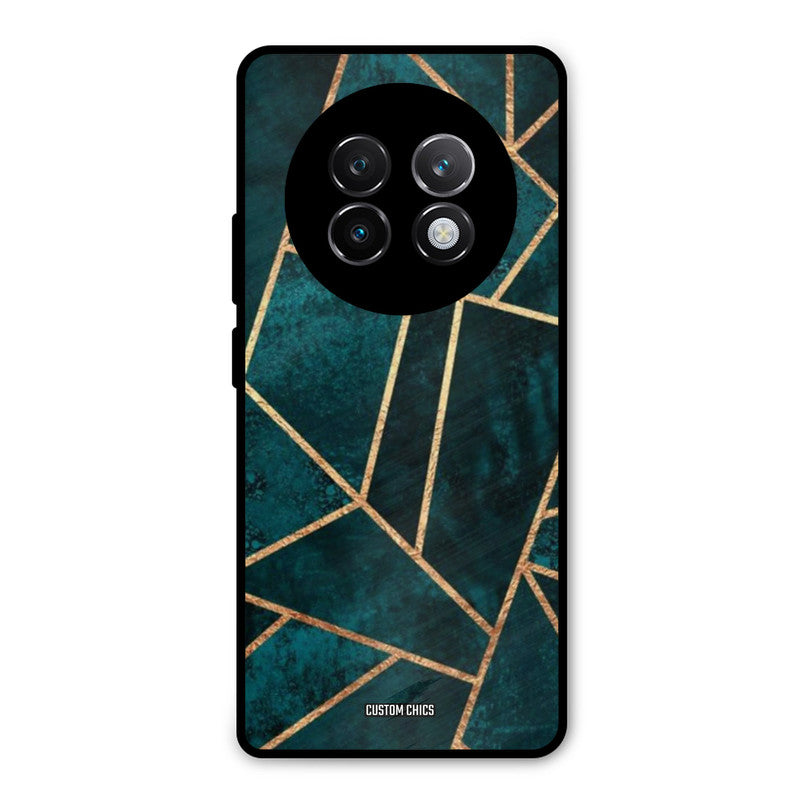 Green Gold Angle Realme 13 Plus Mobile Back Cover - Aesthetic PrintShield Case