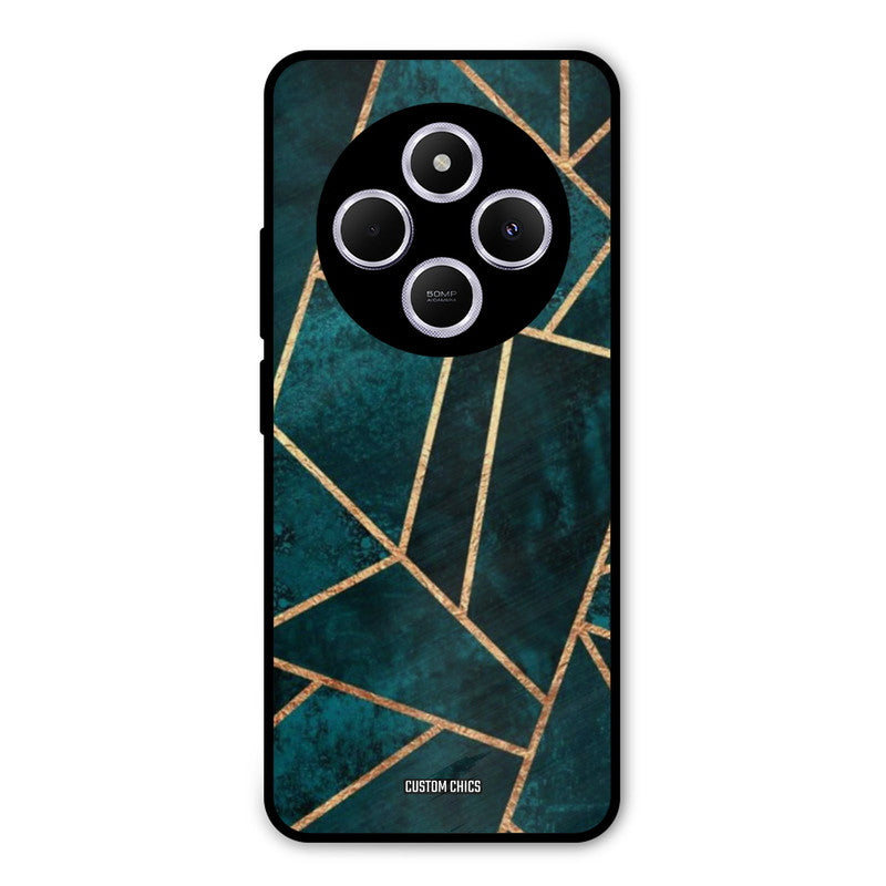 Green Gold Angle Poco M7 Mobile Back Cover - Aesthetic PrintShield Case