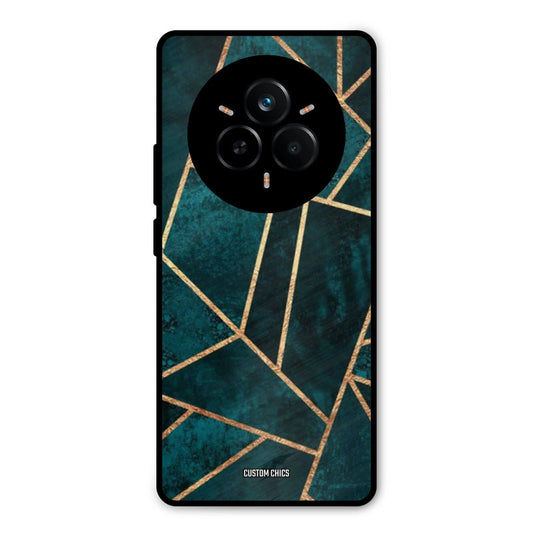 Green Gold Angle Realme 14 Pro Plus Mobile Back Cover - Aesthetic PrintShield Case