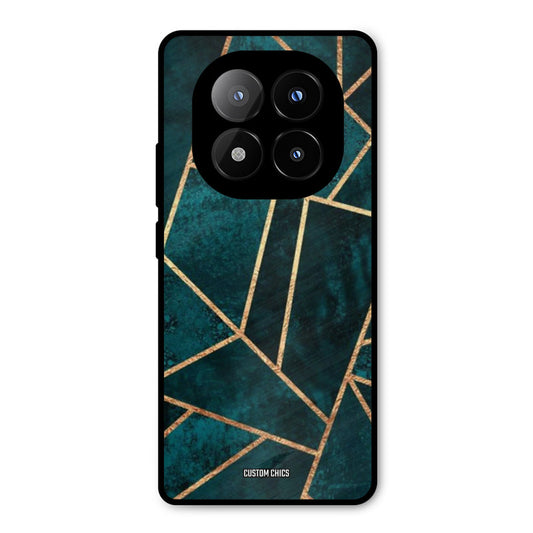 Green Gold Angle Redmi Note 14 Pro Plus 5G Mobile Back Cover - Aesthetic PrintShield Case