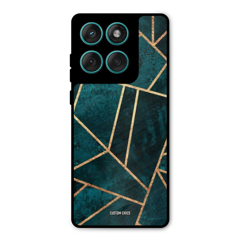 Green Gold Angle Motorola Edge 60 Mobile Back Cover - Aesthetic PrintShield Case