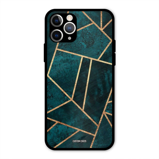 Green Gold Angle IPhone 11 Pro Max Mobile Back Cover - Aesthetic PrintShield Case