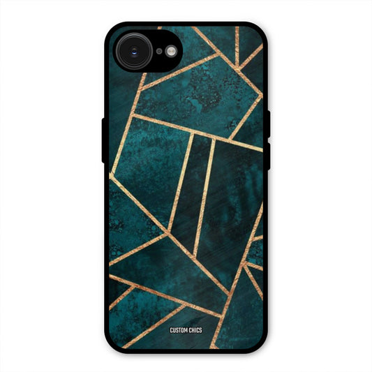 Green Gold Angle iPhone 16e Mobile Back Cover - Aesthetic PrintShield Case