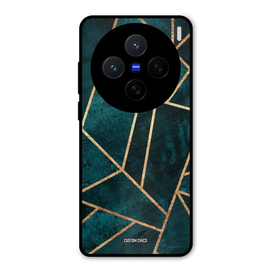 Green Gold Angle Vivo X200 Mobile Back Cover - Aesthetic PrintShield Case