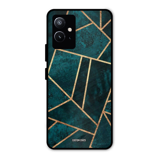Green Gold Angle Vivo Y75 5G Mobile Back Cover - Aesthetic PrintShield Case