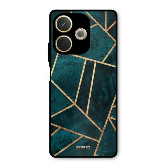 Green Gold Angle Oppo A5 Pro Mobile Back Cover - Aesthetic PrintShield Case